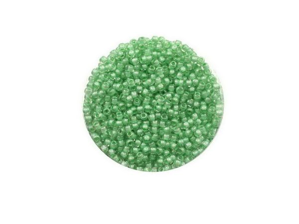 Toho Rocailles 11-0, ca. 2,1mm, 14g, TR354 Crystal Mint- Julep-Lined