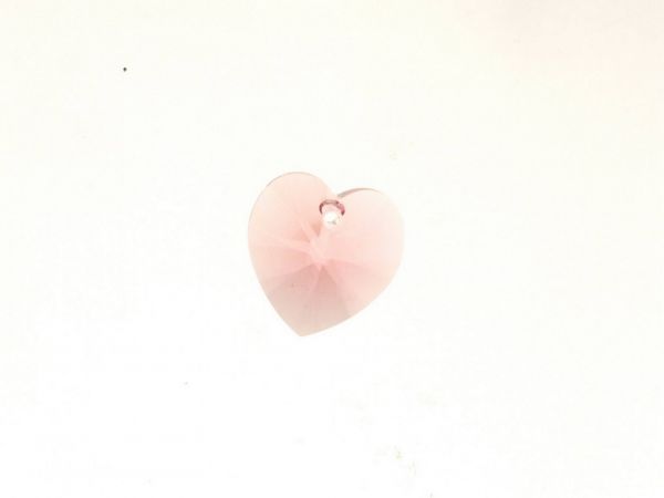 Swarovski Xilion Heart Pendant 18x17.5mm rose peach