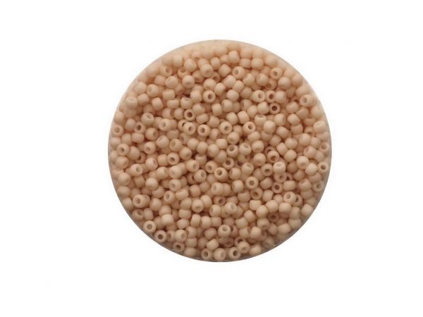Toho Rocailles 11-0, ca. 2,1mm, 14g, TR763 Opaque Pastel Frosted Apricot