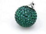 Anhänger ''Diamondball'' 12mm emerald