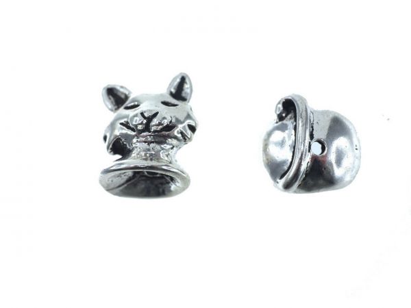 Perlenfiguren Katze ca.13mm 2-teilig 10 Stück