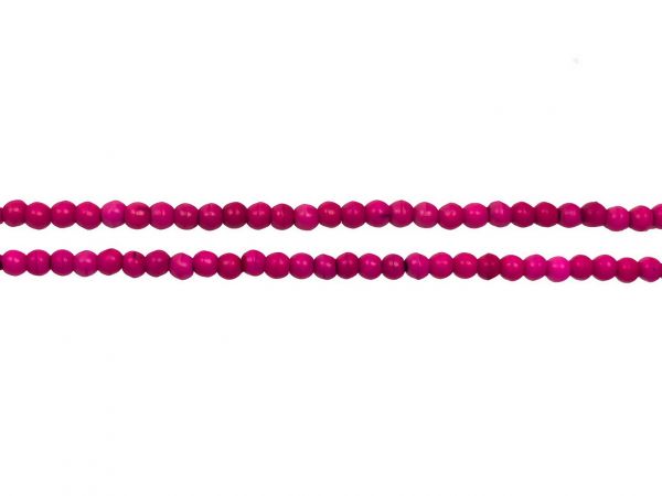 Steinperle 3mm Magnesite pink Strang ca.130 Perlen