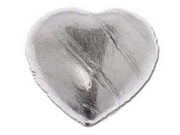 Silbereffekt Element Herz 30mm, Bohrung 1.2mm