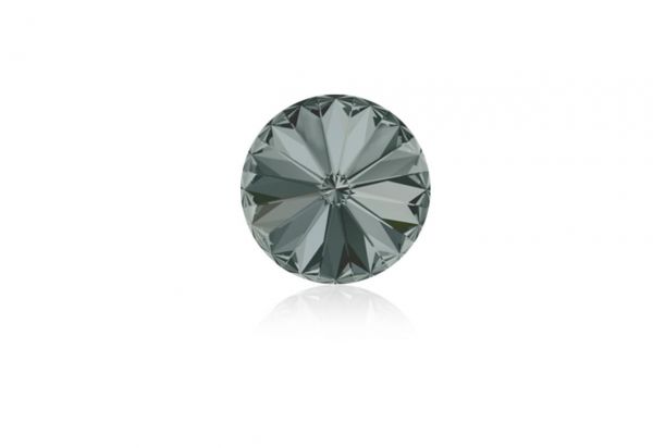 Swarovski - Crystalstein rund 11mm black diamond