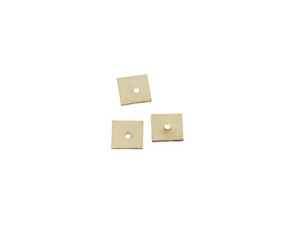 Sterlingsilber Plättchen Quadrat 6 x 0,8mm 50 Stck (ca. 12.5 g)