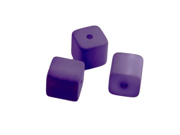 Polaris matt Würfel 8x8mm violett