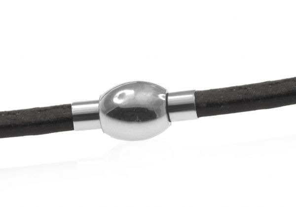 Magnetverschluss Edelstahl Olive11x17mm, innen 3mm