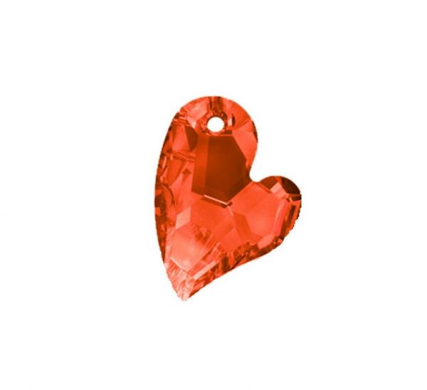 Swarovski Herz Anhänger 6261, 17mm crystal red magma