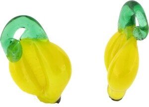 Glasperle Bananen gelb ca.12mm