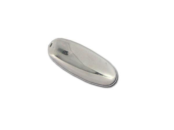 Metalleffektperle Olive ca.40x16mm