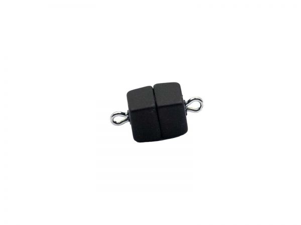 Magnetverschluss Powerclip DE, Würfel 7mm, schwarz matt