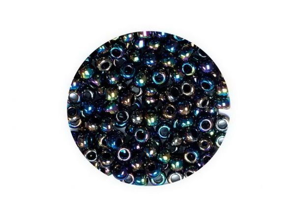 Toho Rocailles 11-0 (ca.2.1mm), 4g, TR86 metallic rainbow iris ca.400 Perlen