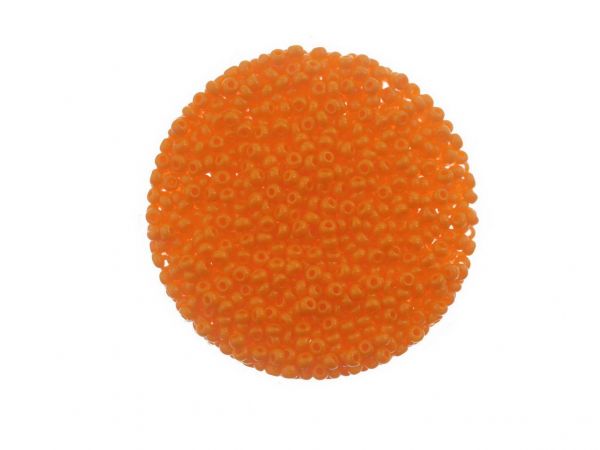 Rocailles 2mm, 50g Beutel opak orange
