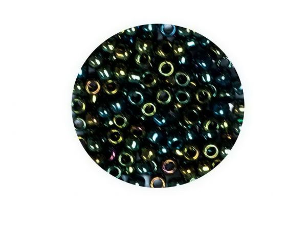 Toho Rocailles 8-0, (ca.3mm), 84, 4g, Metallic Iris Green/Brown, ca.160 Perlen