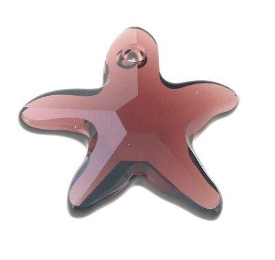 Swarovski Starfish Anhänger, 16 mm, burgundy