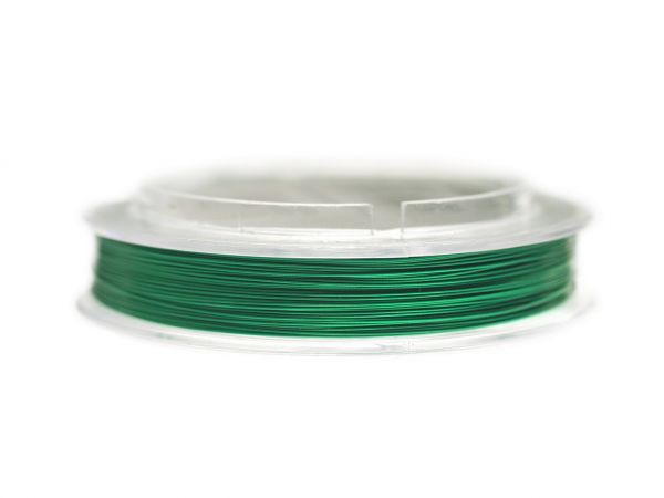 0,4mm wire nylon coated 100m Rolle grün