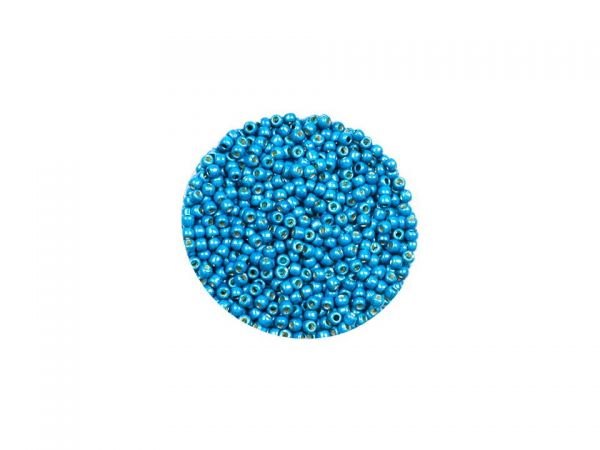 Toho Rocailles 11-0, 2,2mm, metallic matt, permanent finish,10g Turkish Blue PF584F