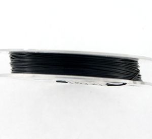 0,38mm wire nylon coated 10m Rolle schwarz ''China-Qualität''''