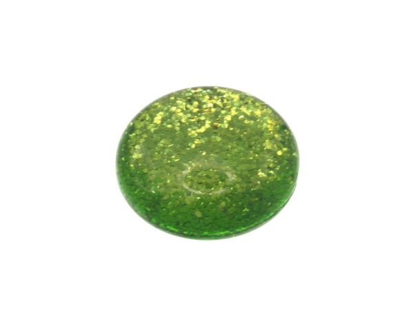 Polaris Glitter, 5 Stück, , Cabouchon 20mm, apfelgrün
