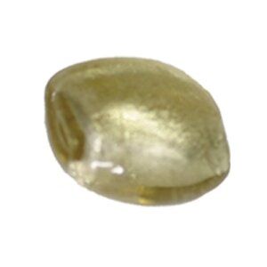Glasperle Silverfoil, Strang 40 cm,ca.20 Stck Button, 18mm, olive