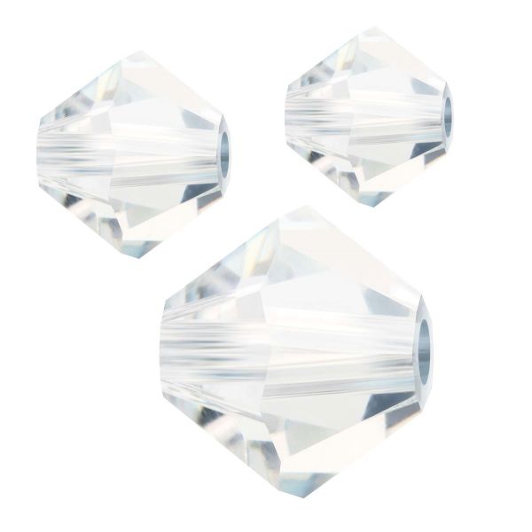 Preciosa Kristall Doppelkegel 3mm 50St., crystal lagoon