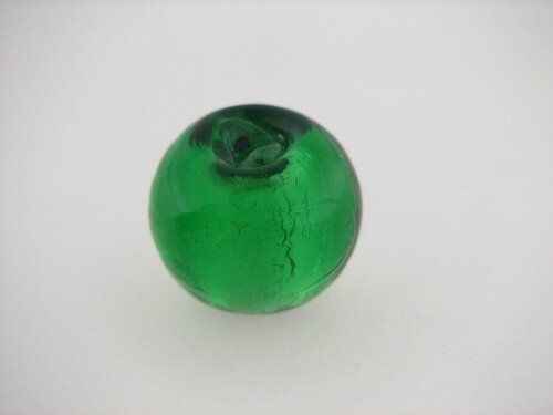 Glasperle Silverfoil, Strang 40 cm,ca 40St. Perle 10mm, emerald