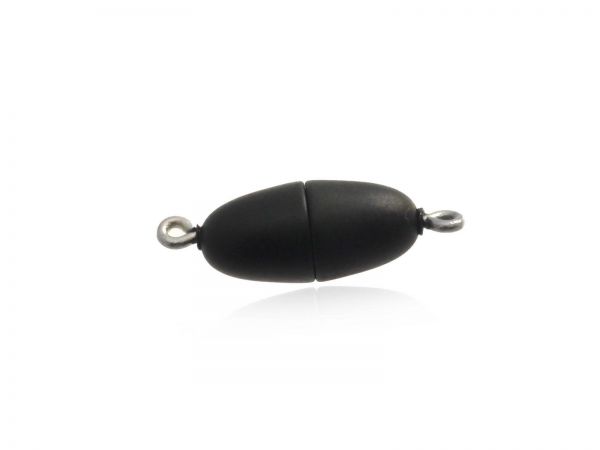 Magnetverschluss Powerclip DE, Olive, 17x8mm, schwarz matt