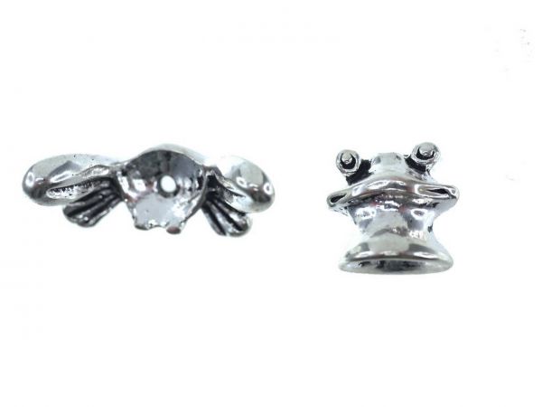 Perlenfiguren Frosch 13mm 2-teilig 10 Stück