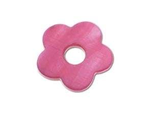 Perlmutt Donut Flower 25mm, pink