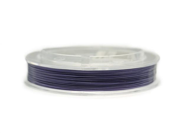 0,4mm Schmuckdraht, nylonummantelt, 5m Rolle purple