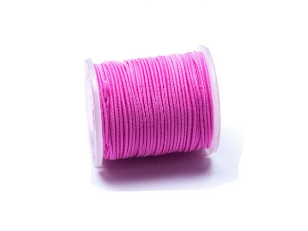 Gummischnur, ca. 1,0mm dick, 5m Rolle, rosa