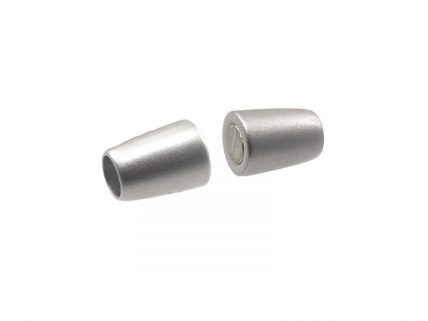 Magnetverschluss Powerclip DE,Olive 22x8,5mm, 4mm innen, silber matt