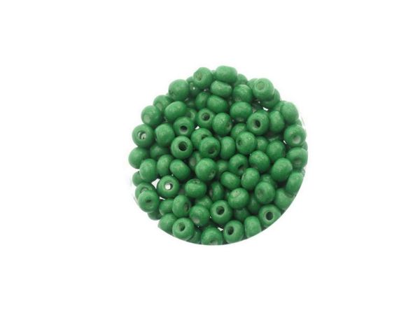 Rocailles 4,5mm (5/0) 50gr. Btl., opak, grün