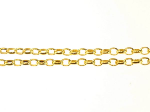 Multi Collier Schmuckkette oval ca.5x4mm 1,00m, vergoldet