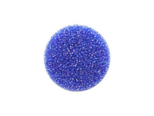 Toho Rocailles, 15-0 (ca. 1,5mm), 10g, TR178 Transparent-Rainbow Sapphire